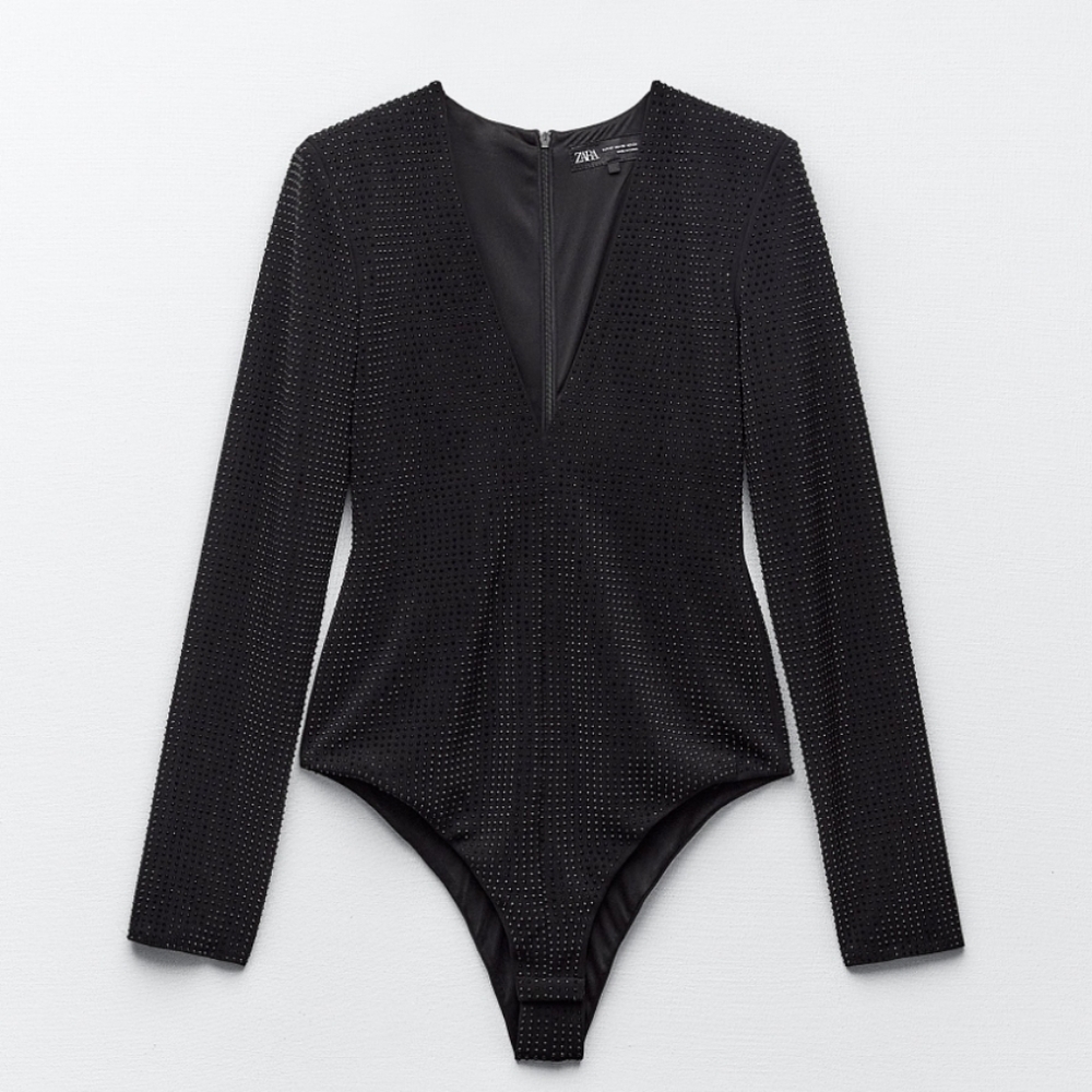 ❌️SOLD❌️SPARKLY KNIT BODYSUIT SIZE S - Picture 6 of 9